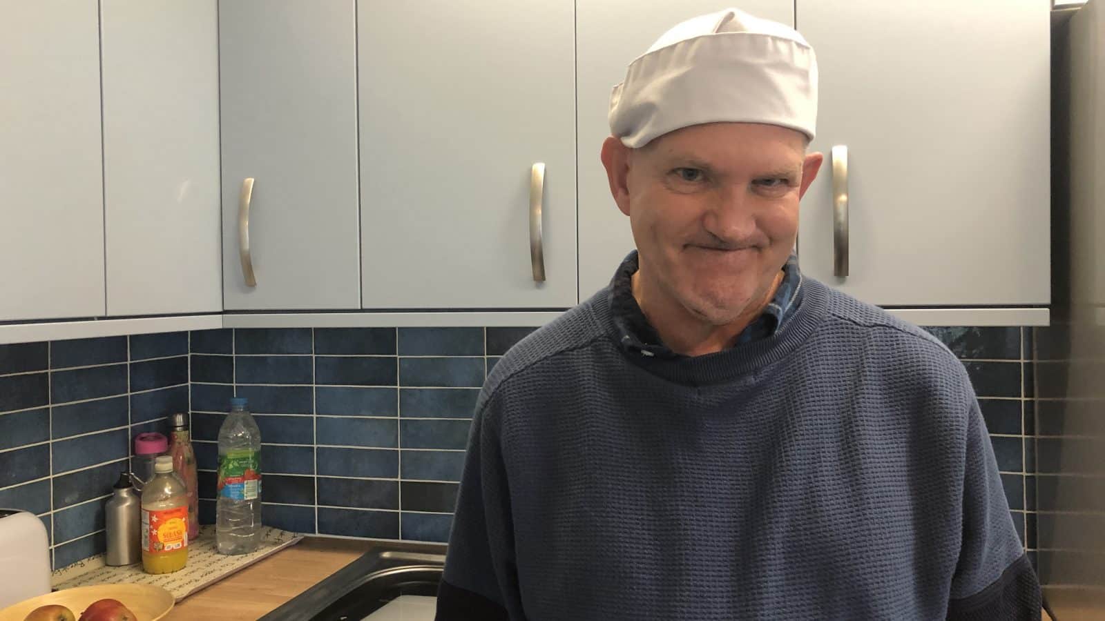 Peter in his chef's hat