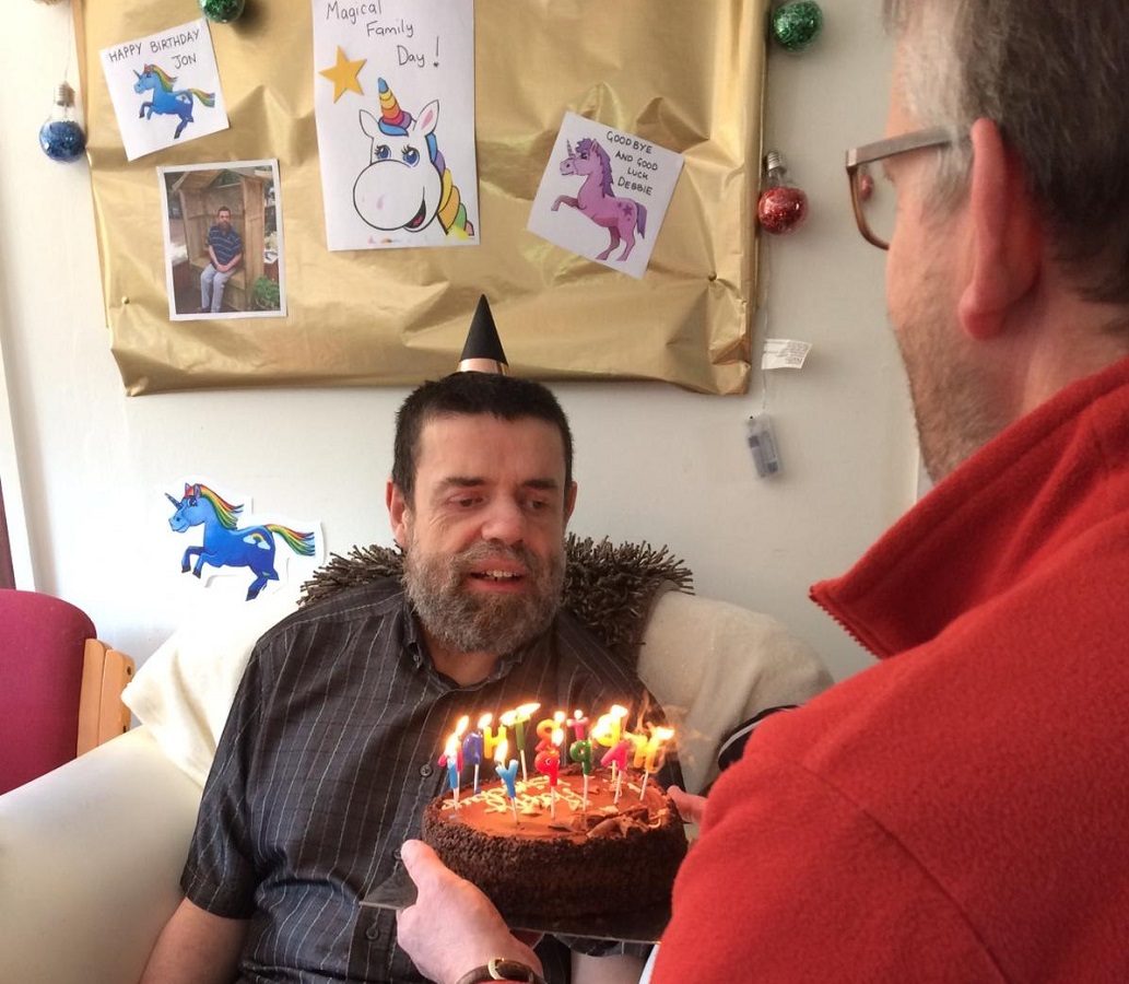 Jonathan celebrating his birthday
