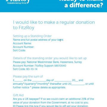 Regular giving form